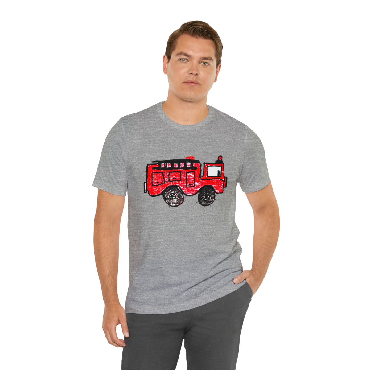 Fire Truck Unisex Jersey Short Sleeve Tee