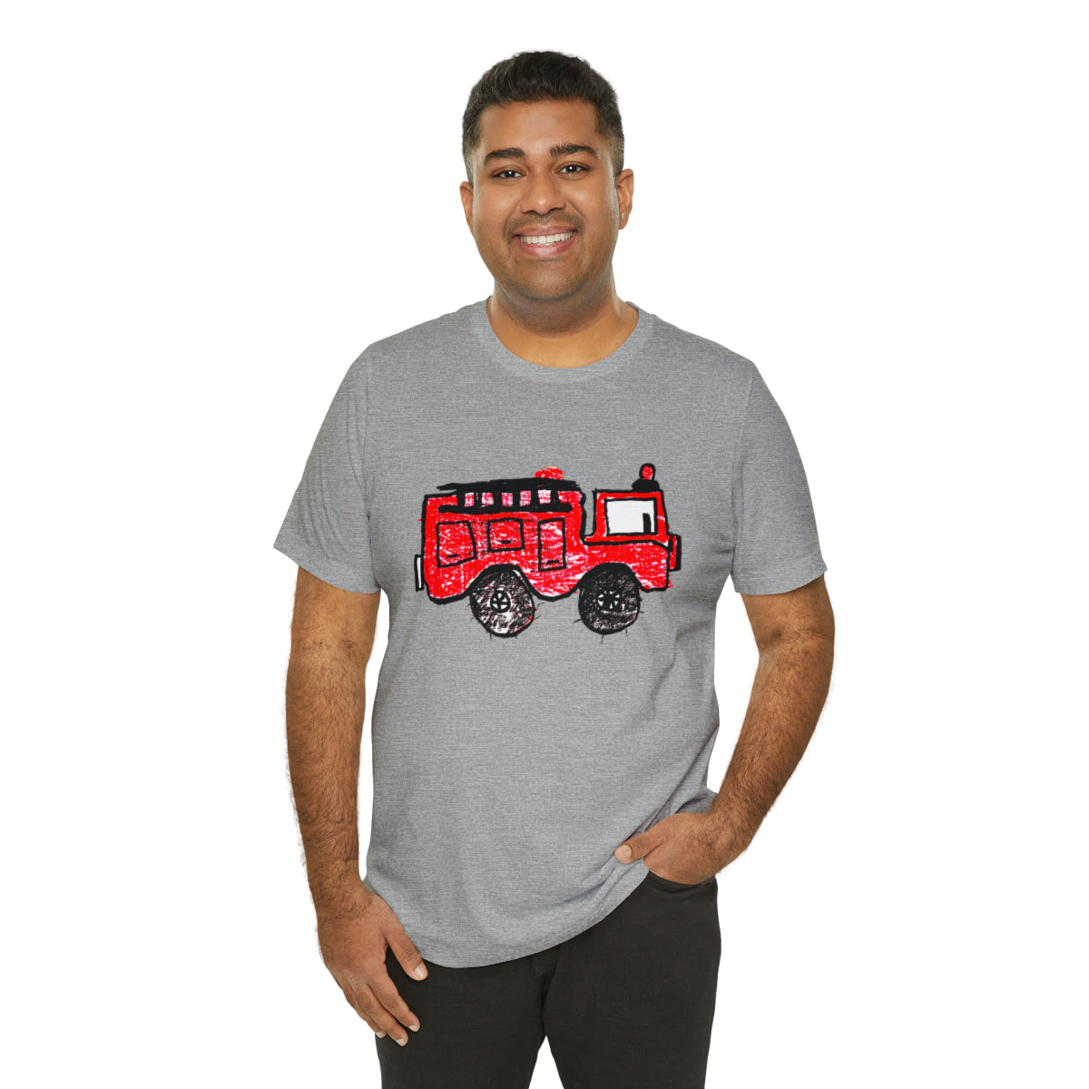 Fire Truck Unisex Jersey Short Sleeve Tee