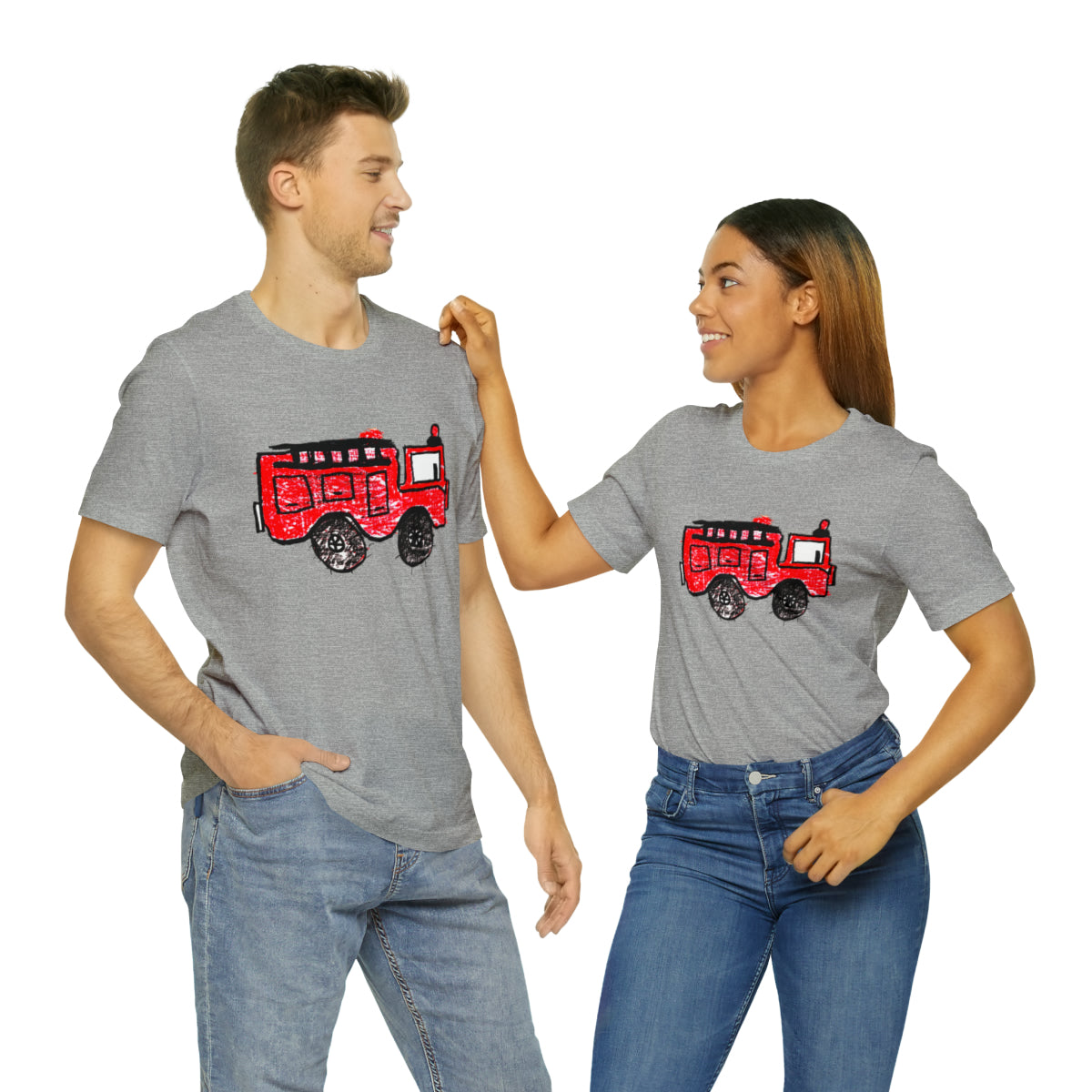 Fire Truck Unisex Jersey Short Sleeve Tee
