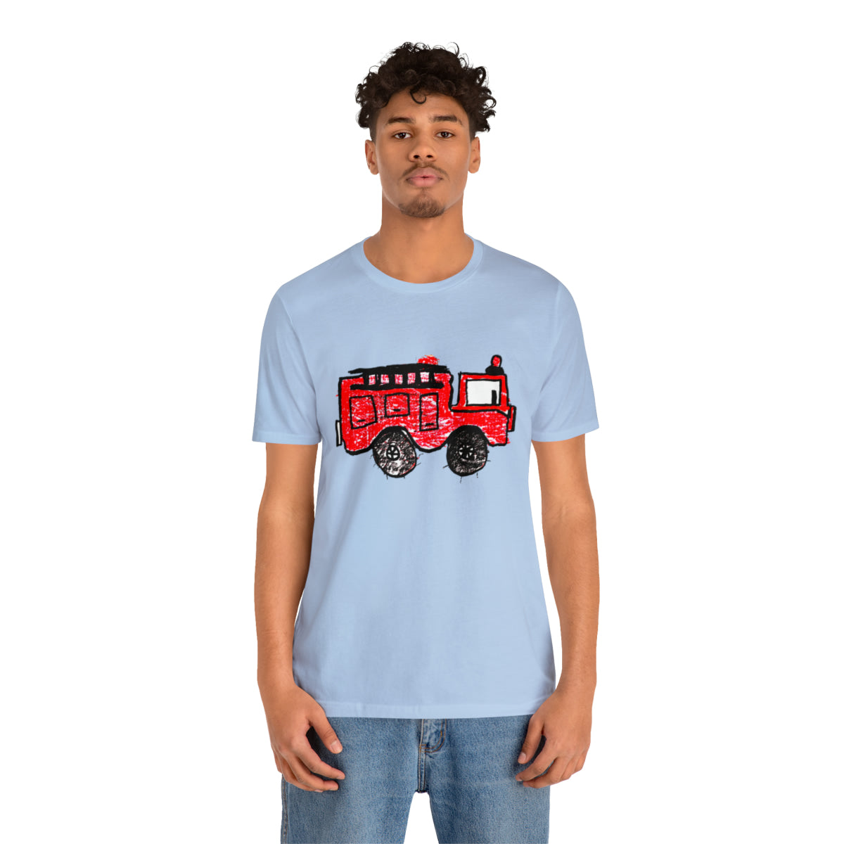 Fire Truck Unisex Jersey Short Sleeve Tee