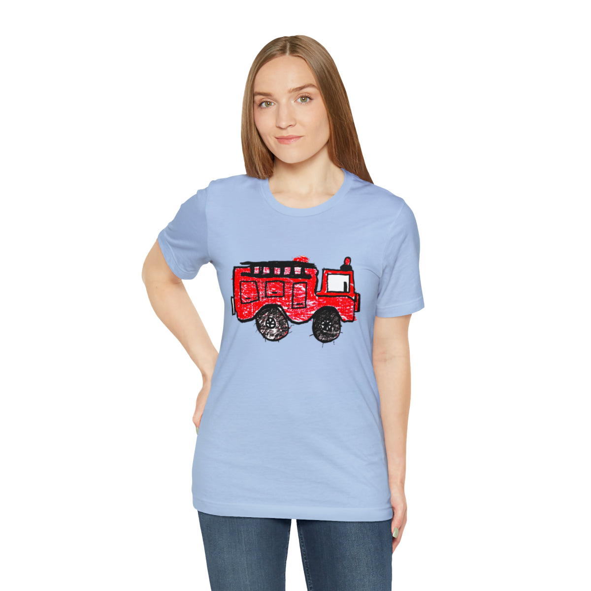 Fire Truck Unisex Jersey Short Sleeve Tee
