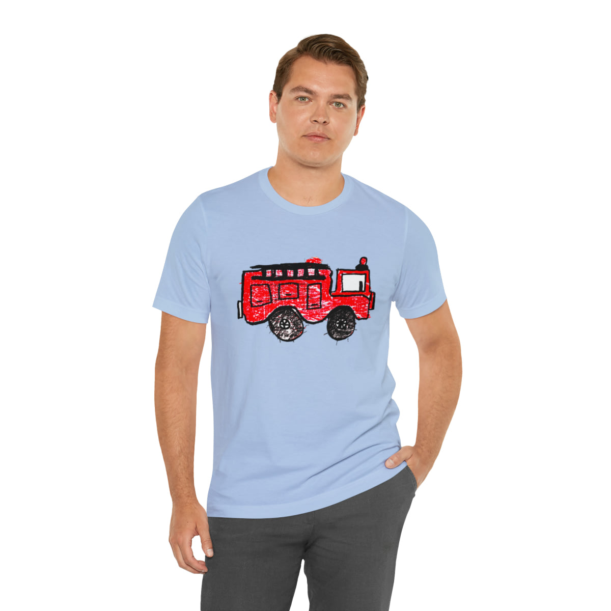 Fire Truck Unisex Jersey Short Sleeve Tee