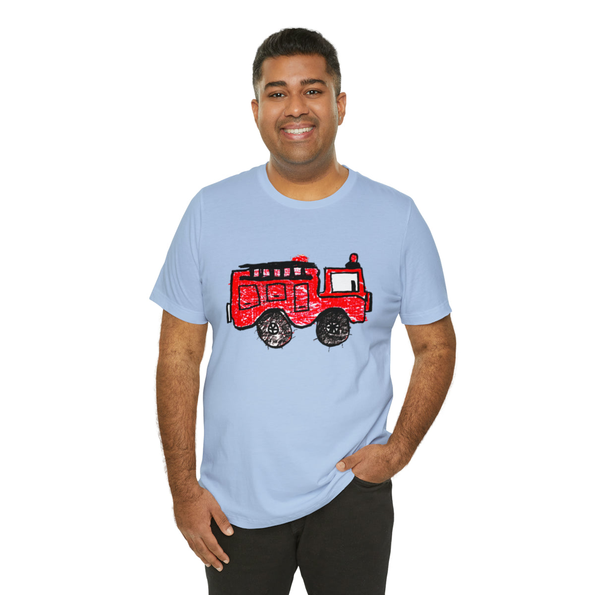 Fire Truck Unisex Jersey Short Sleeve Tee