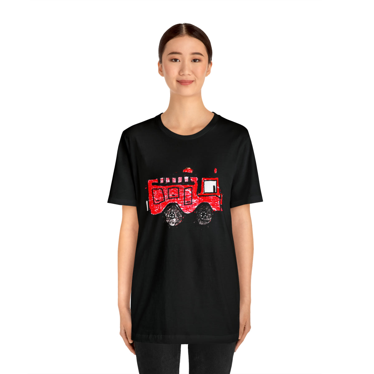 Fire Truck Unisex Jersey Short Sleeve Tee