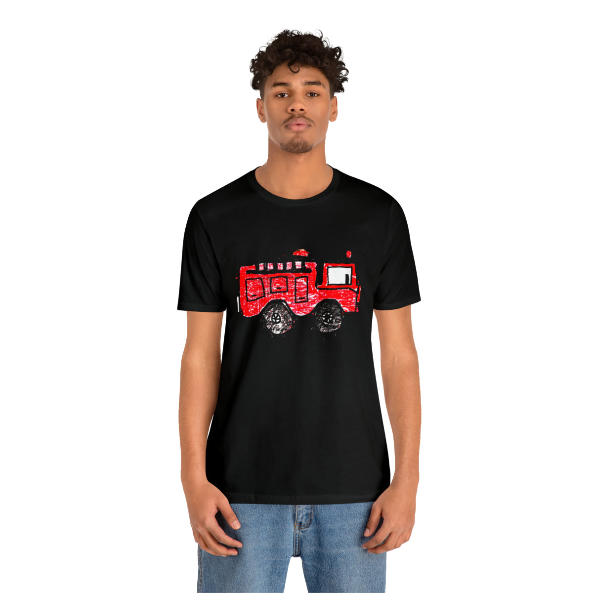 Fire Truck Unisex Jersey Short Sleeve Tee