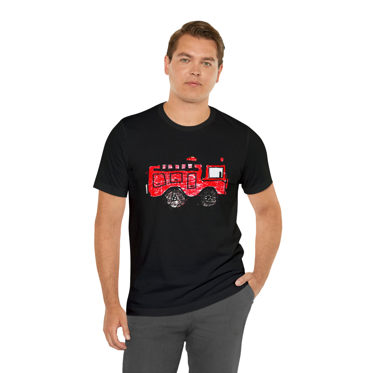 Fire Truck Unisex Jersey Short Sleeve Tee
