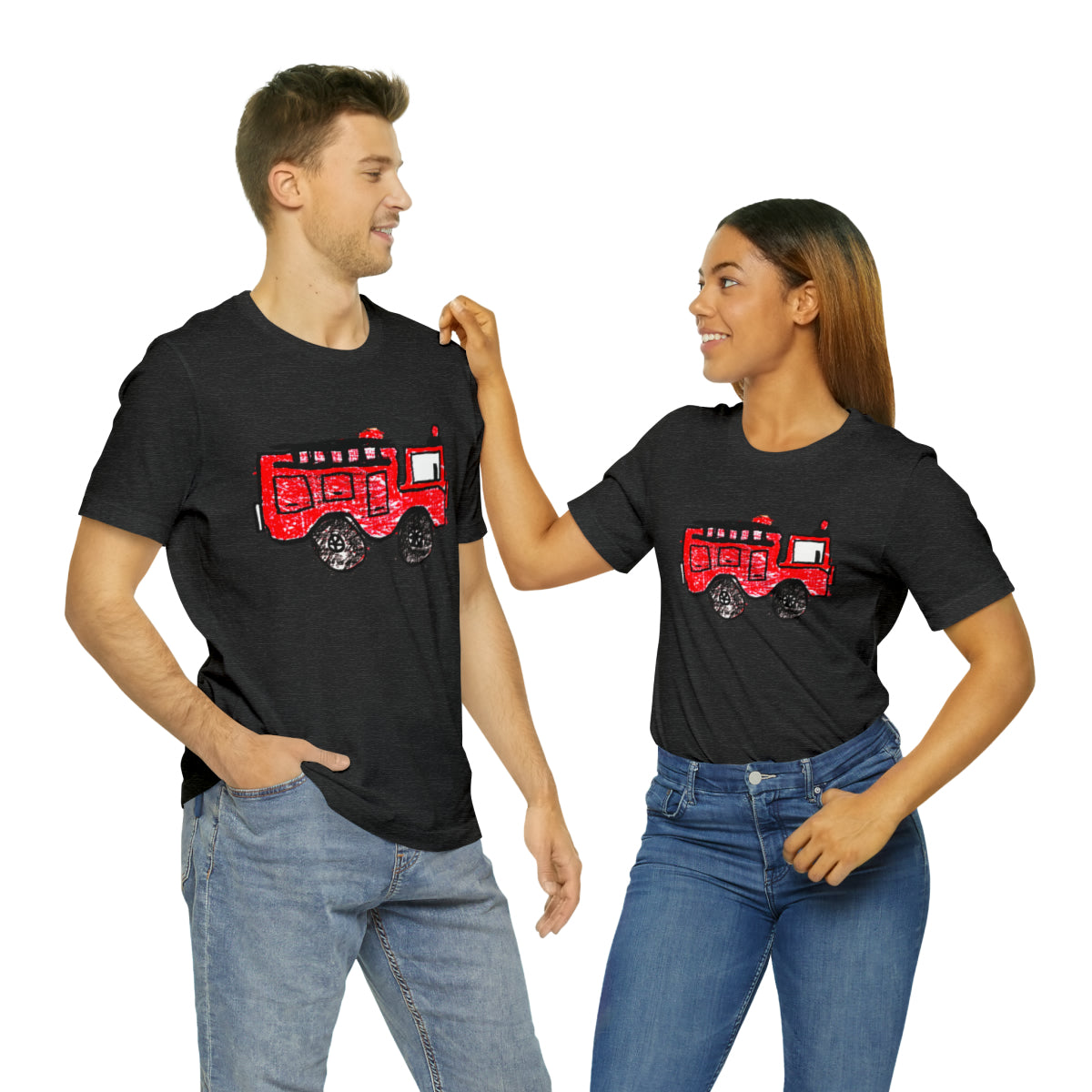 Fire Truck Unisex Jersey Short Sleeve Tee