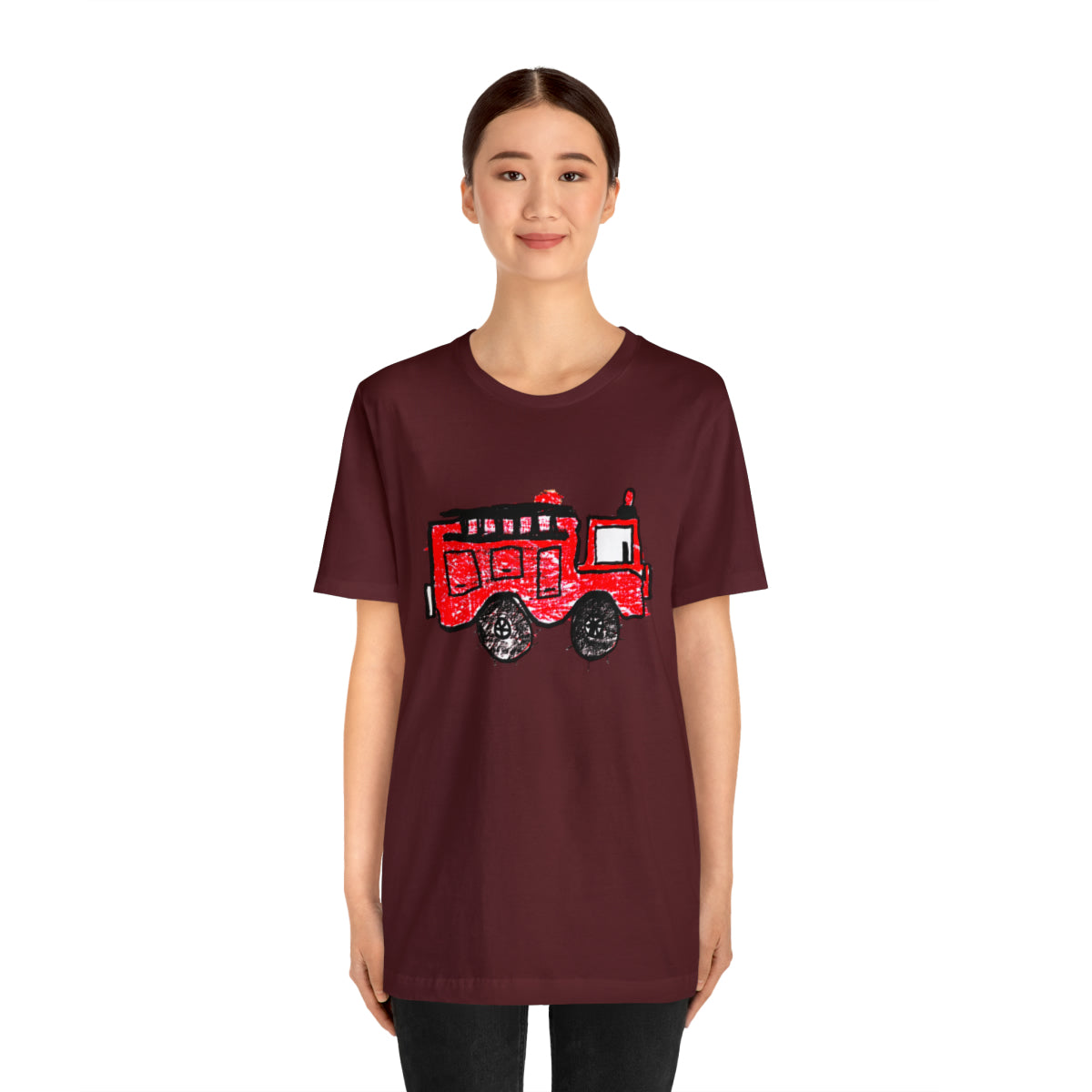 Fire Truck Unisex Jersey Short Sleeve Tee