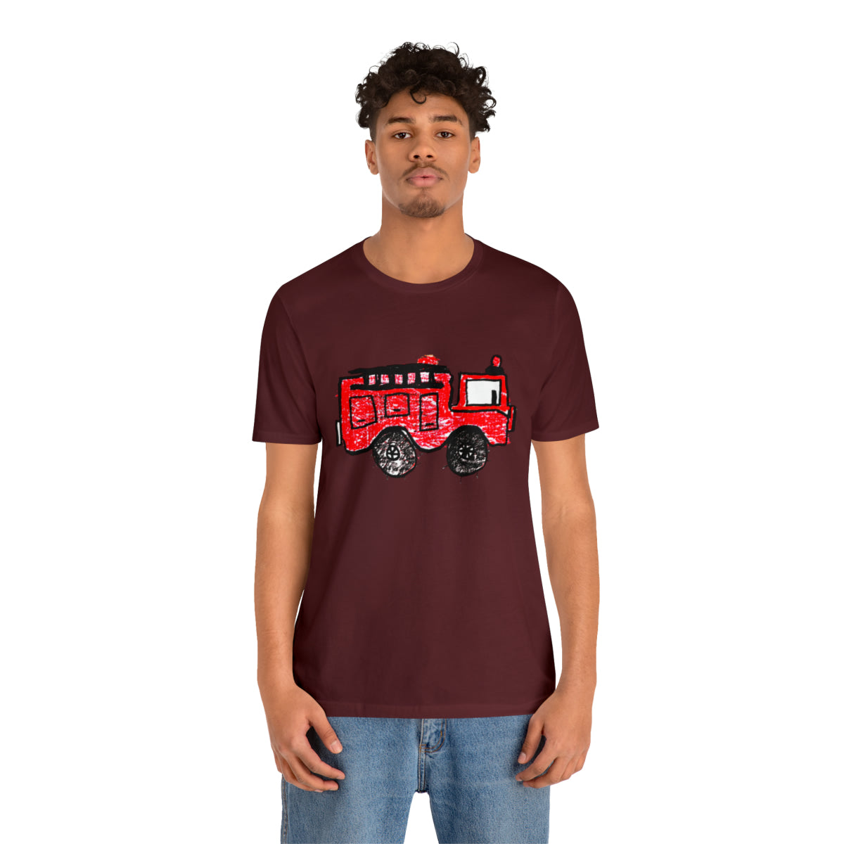 Fire Truck Unisex Jersey Short Sleeve Tee