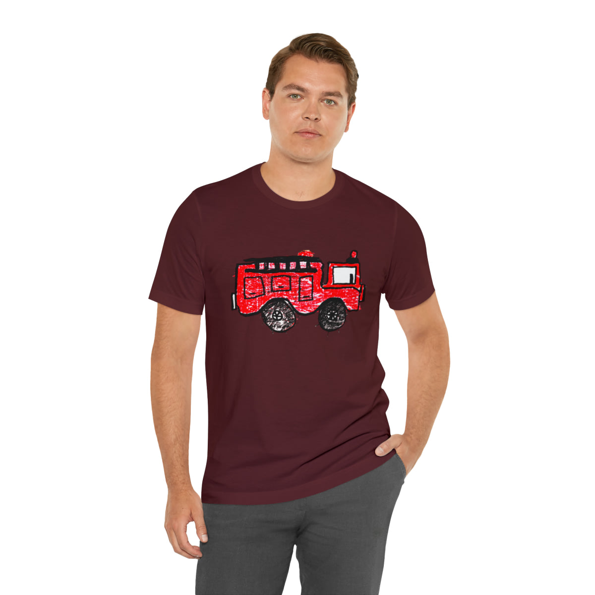 Fire Truck Unisex Jersey Short Sleeve Tee