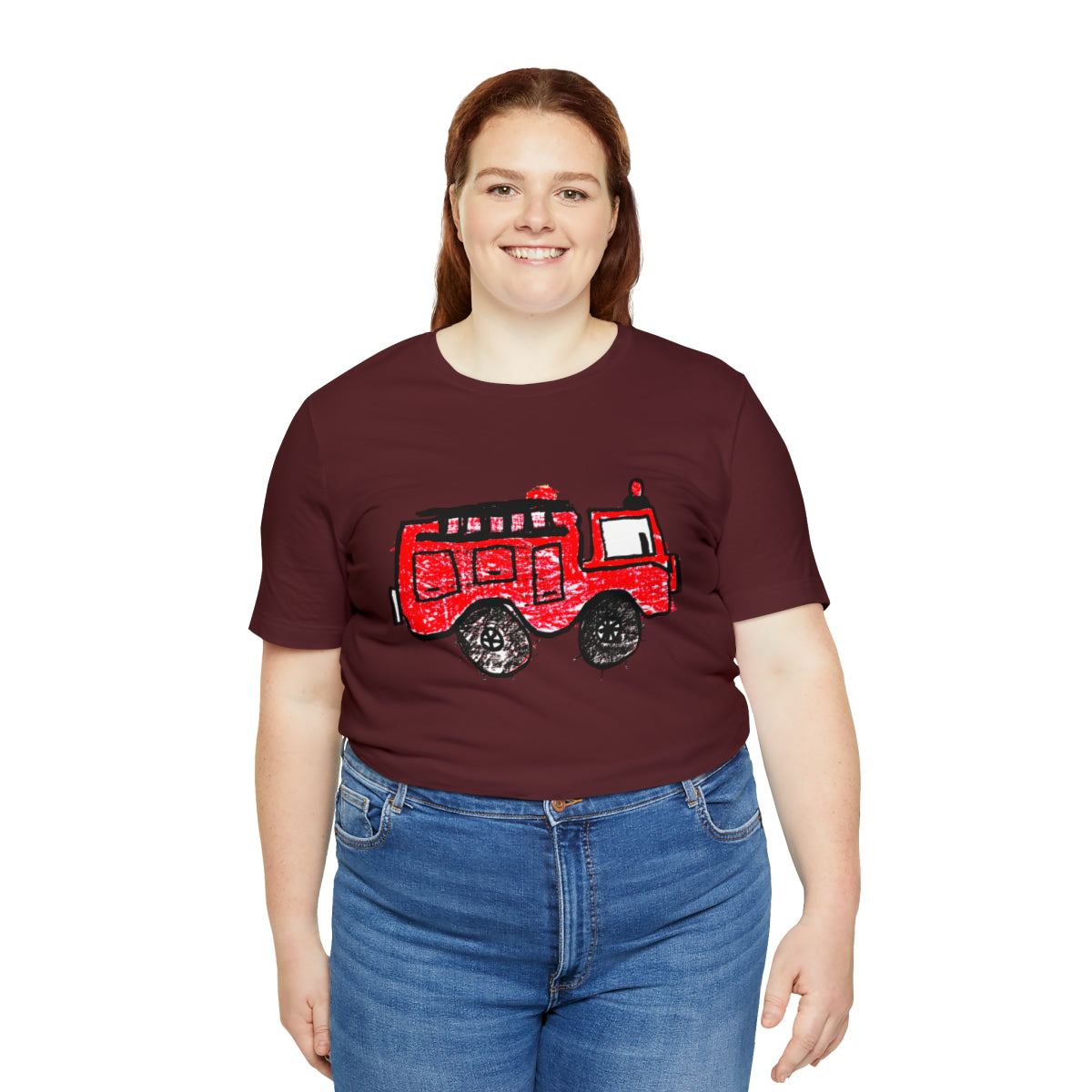 Fire Truck Unisex Jersey Short Sleeve Tee