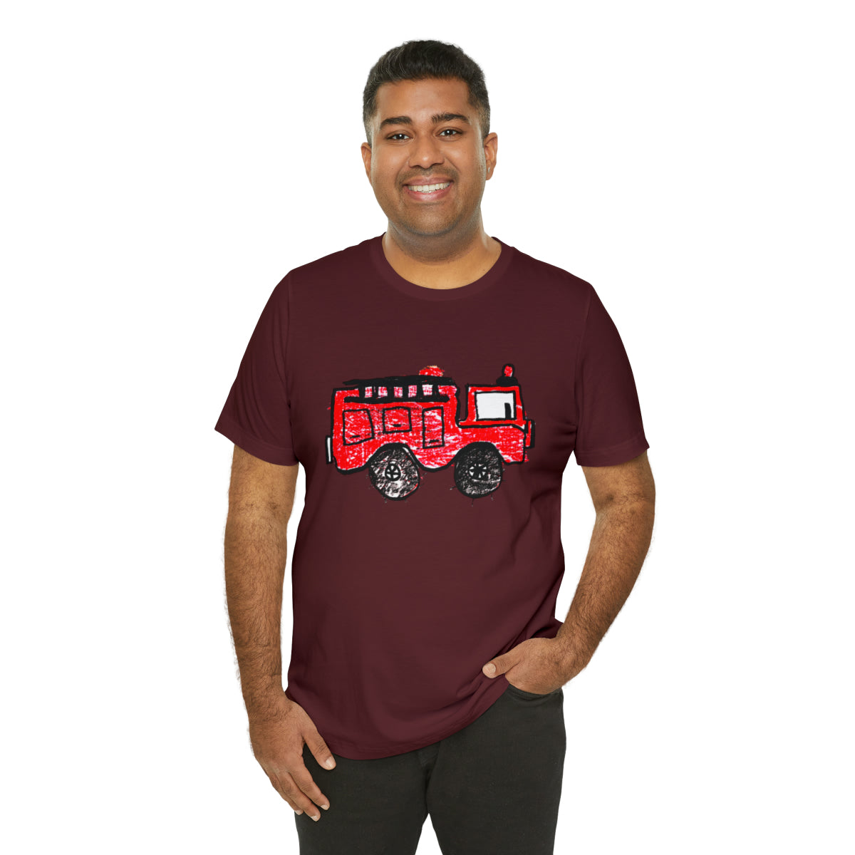 Fire Truck Unisex Jersey Short Sleeve Tee