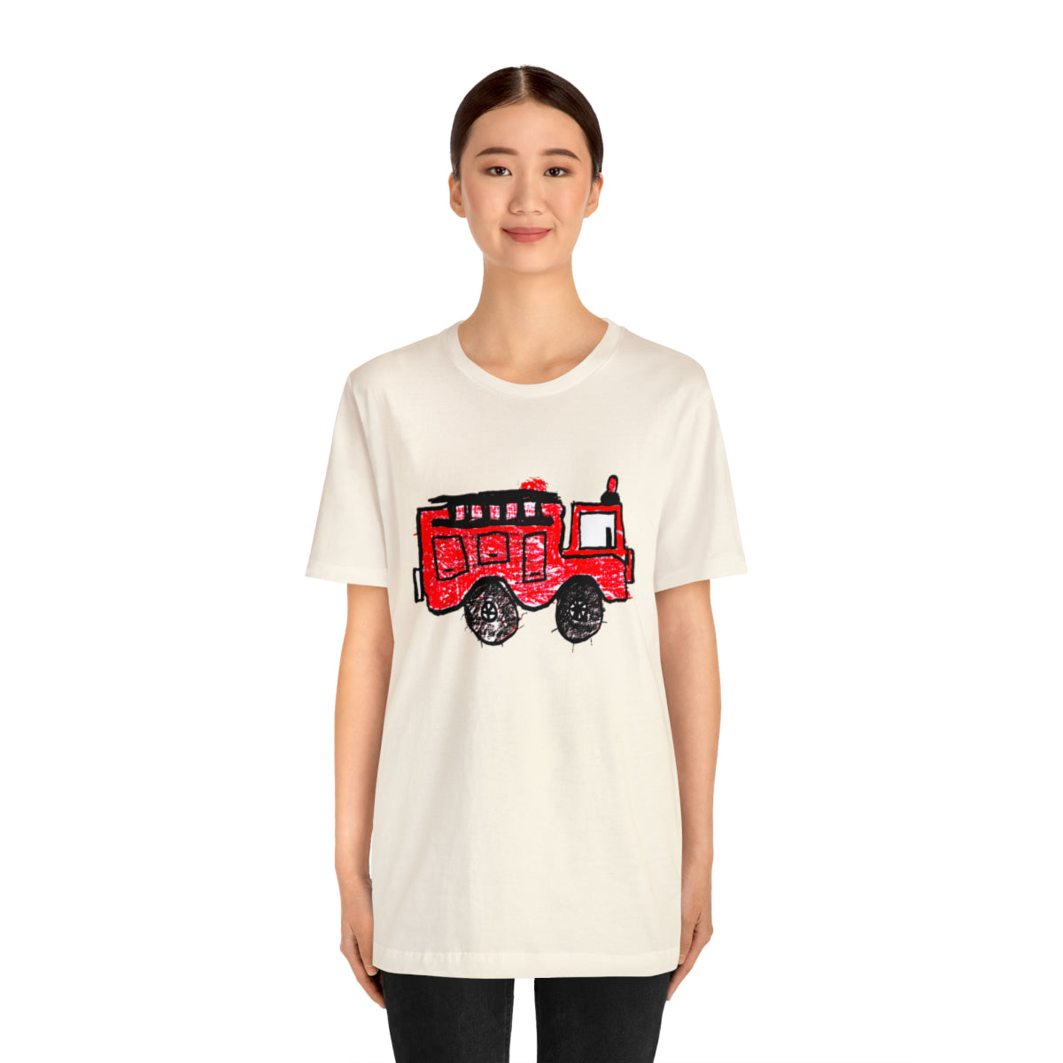 Fire Truck Unisex Jersey Short Sleeve Tee