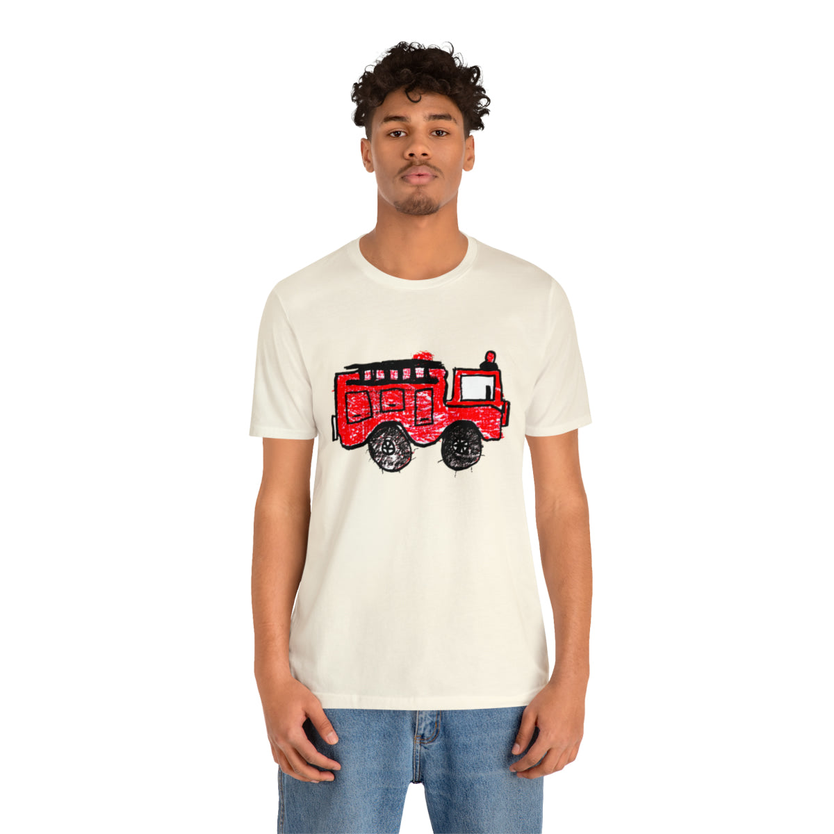 Fire Truck Unisex Jersey Short Sleeve Tee