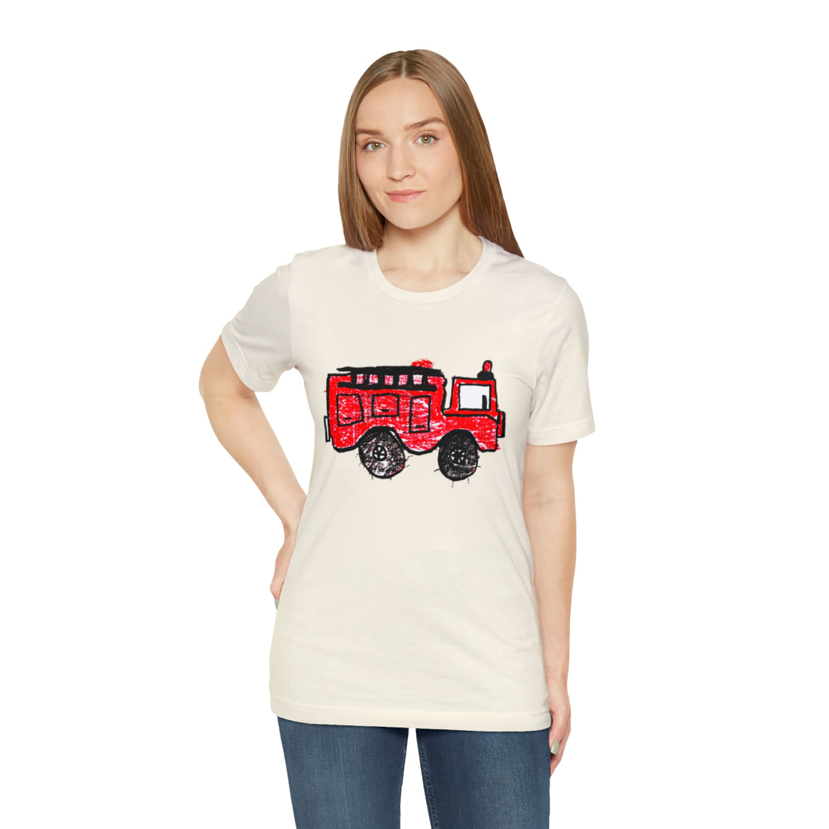Fire Truck Unisex Jersey Short Sleeve Tee