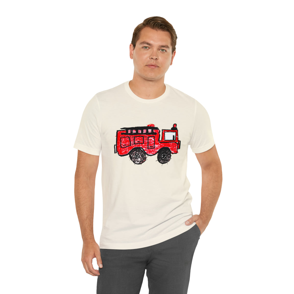 Fire Truck Unisex Jersey Short Sleeve Tee