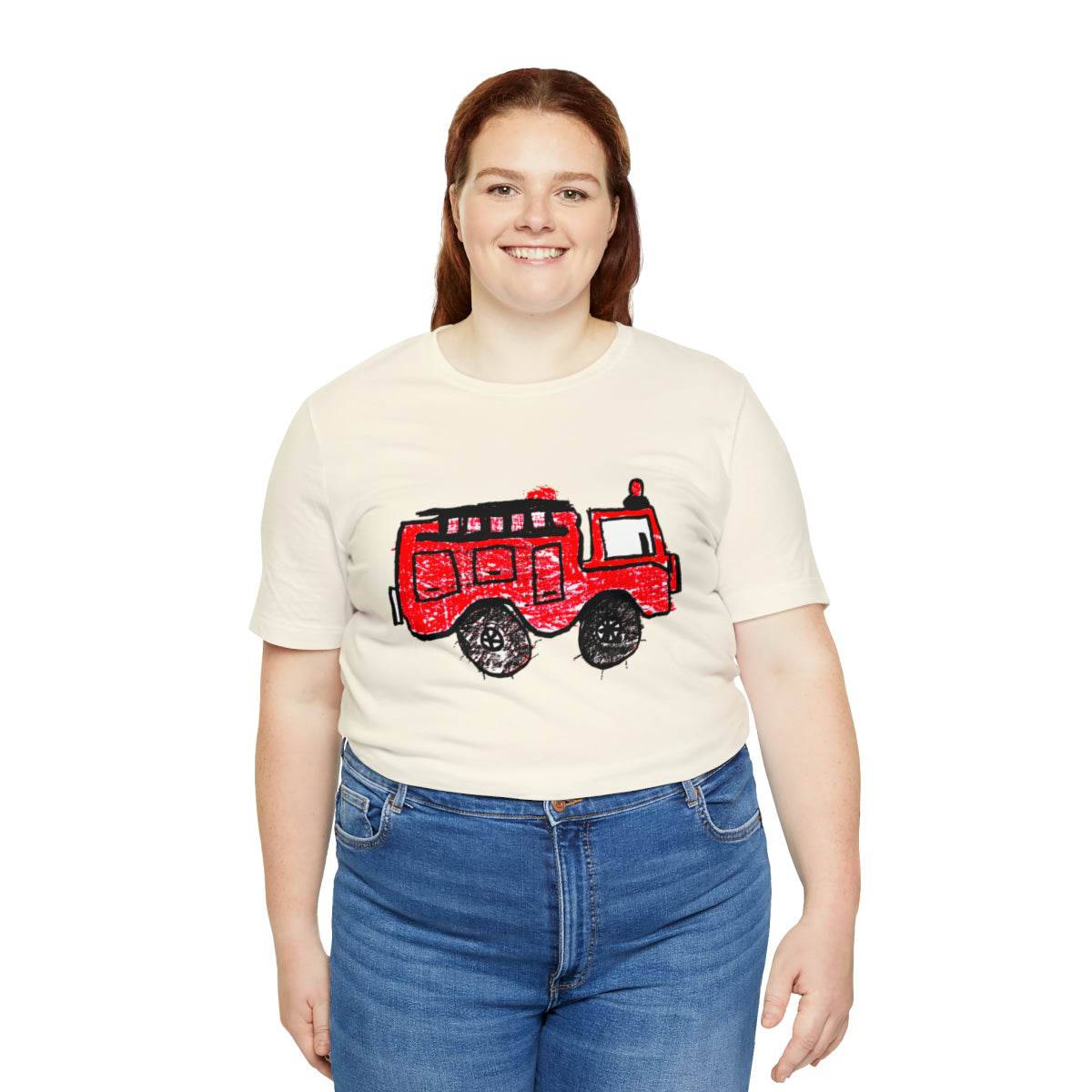 Fire Truck Unisex Jersey Short Sleeve Tee