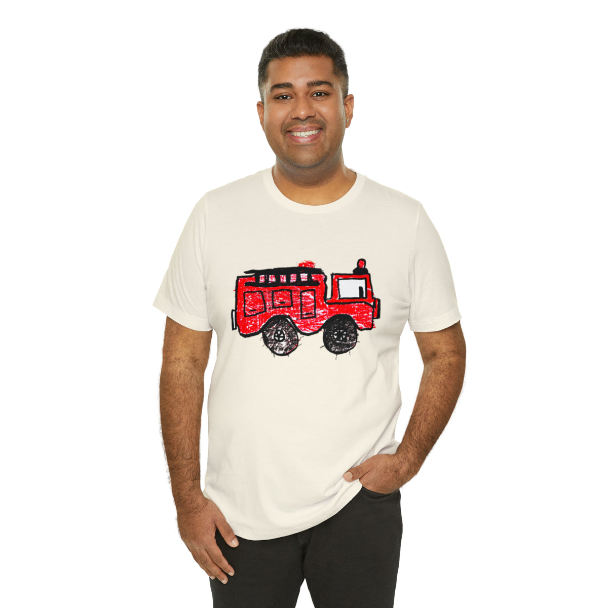 Fire Truck Unisex Jersey Short Sleeve Tee