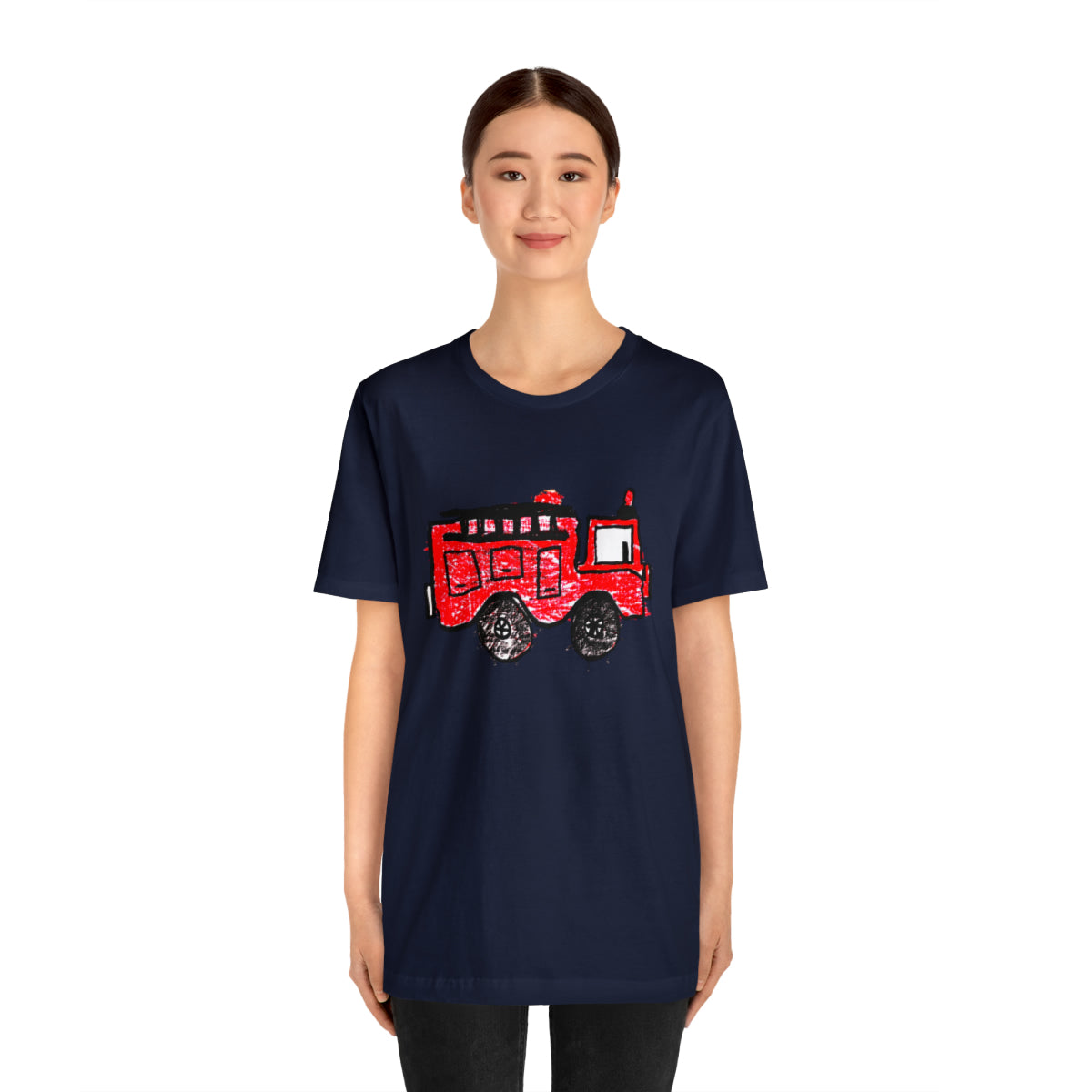 Fire Truck Unisex Jersey Short Sleeve Tee