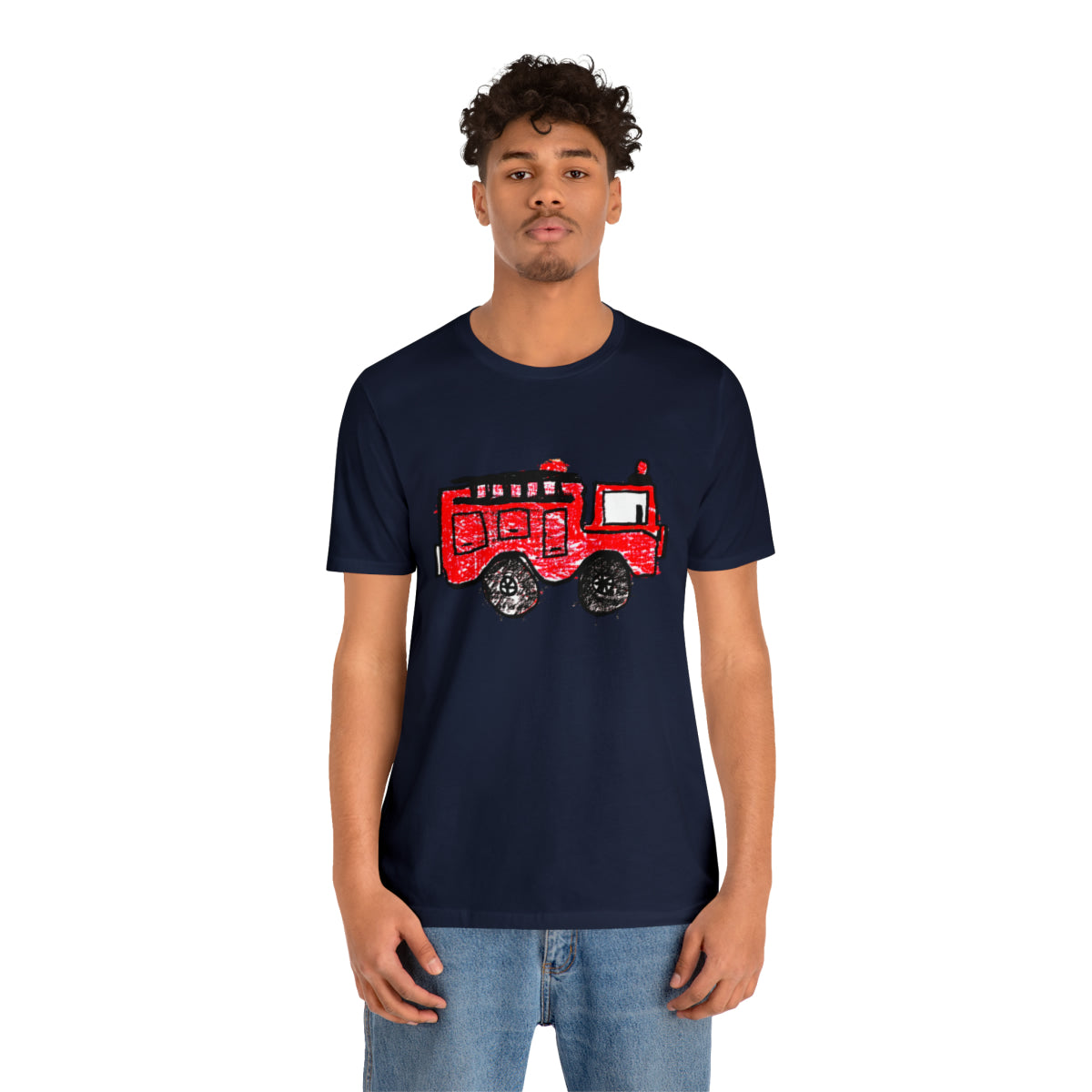 Fire Truck Unisex Jersey Short Sleeve Tee