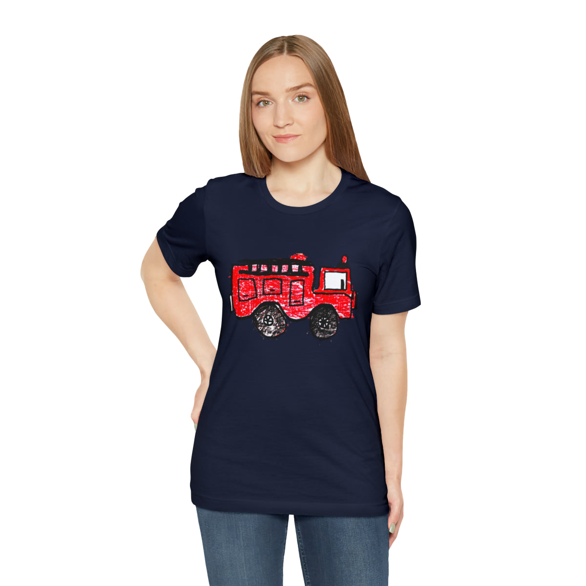 Fire Truck Unisex Jersey Short Sleeve Tee