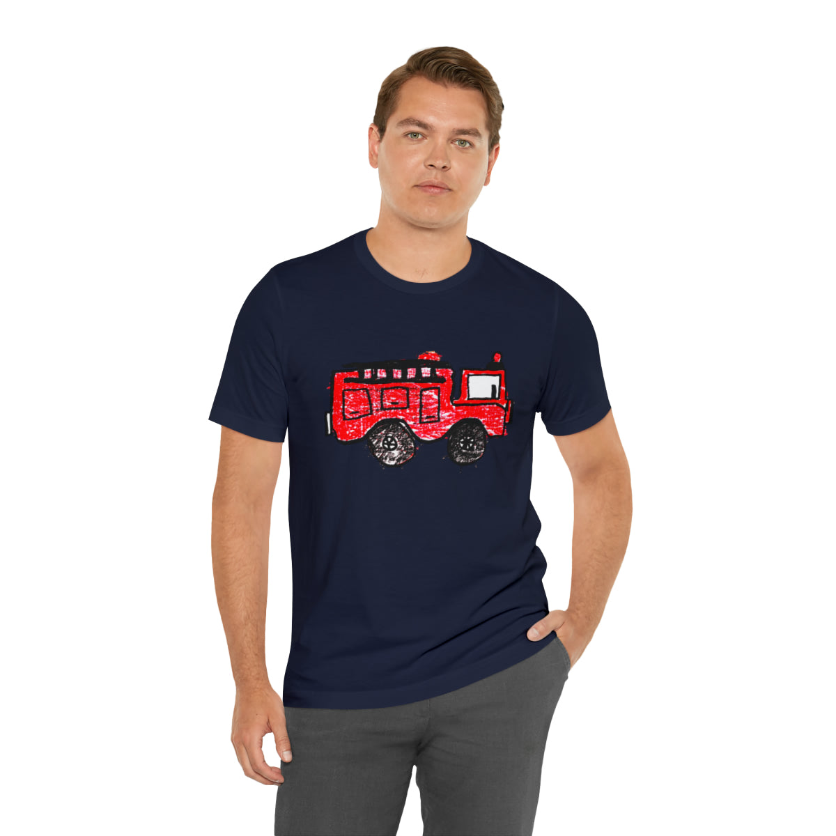 Fire Truck Unisex Jersey Short Sleeve Tee