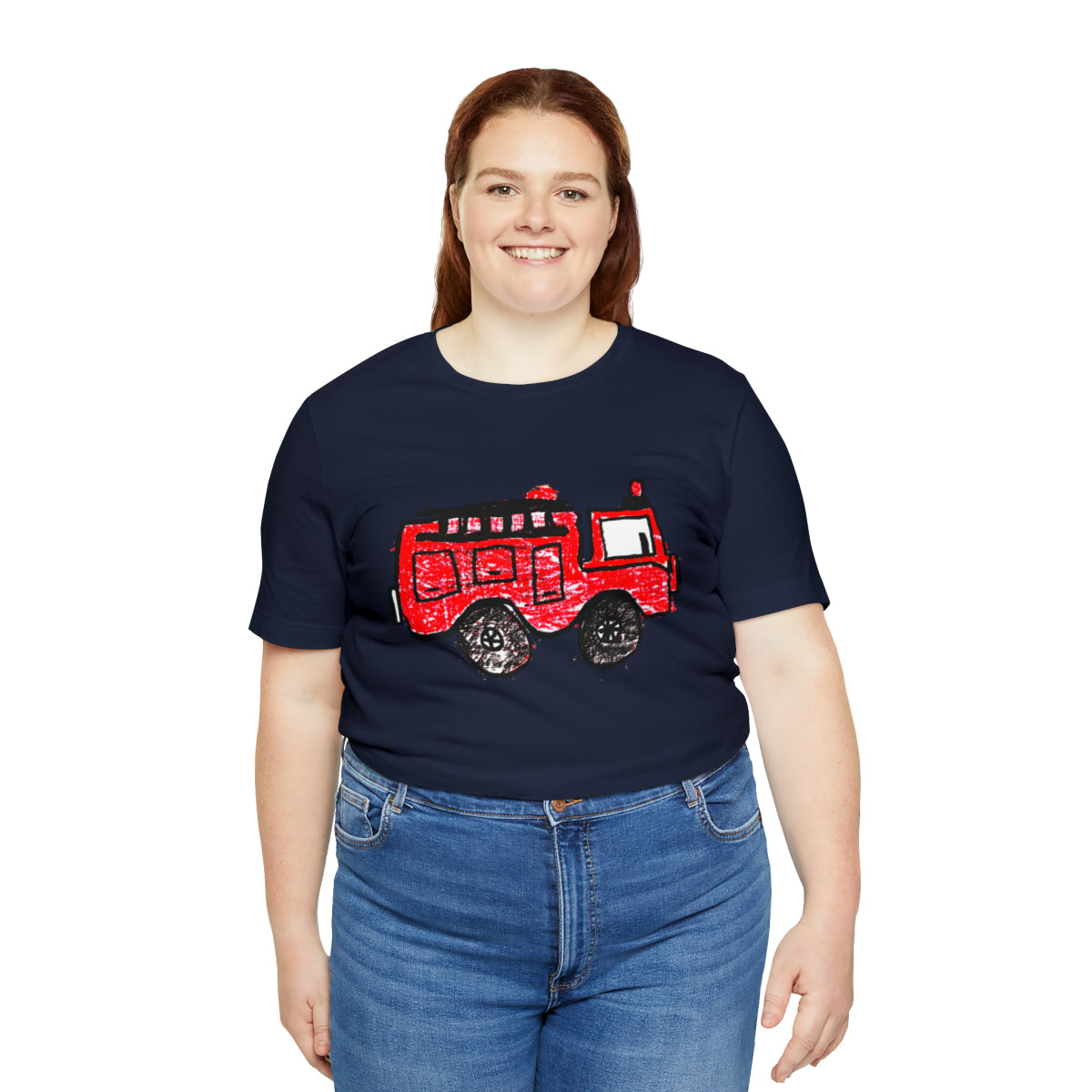 Fire Truck Unisex Jersey Short Sleeve Tee