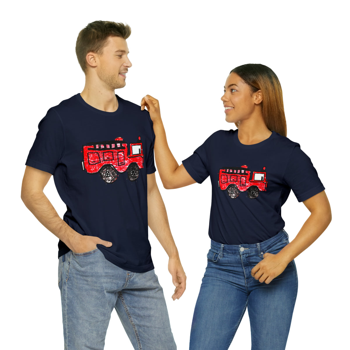 Fire Truck Unisex Jersey Short Sleeve Tee