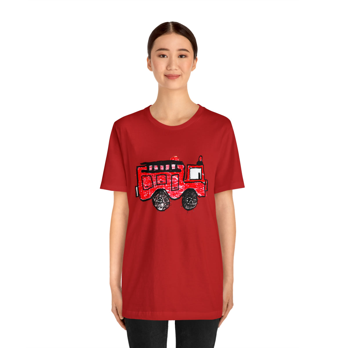 Fire Truck Unisex Jersey Short Sleeve Tee