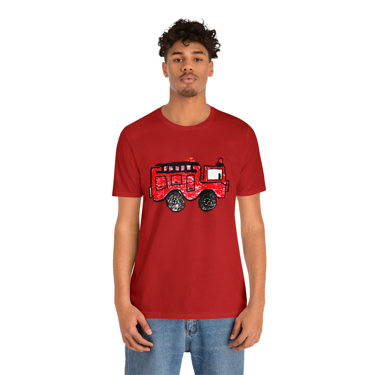 Fire Truck Unisex Jersey Short Sleeve Tee