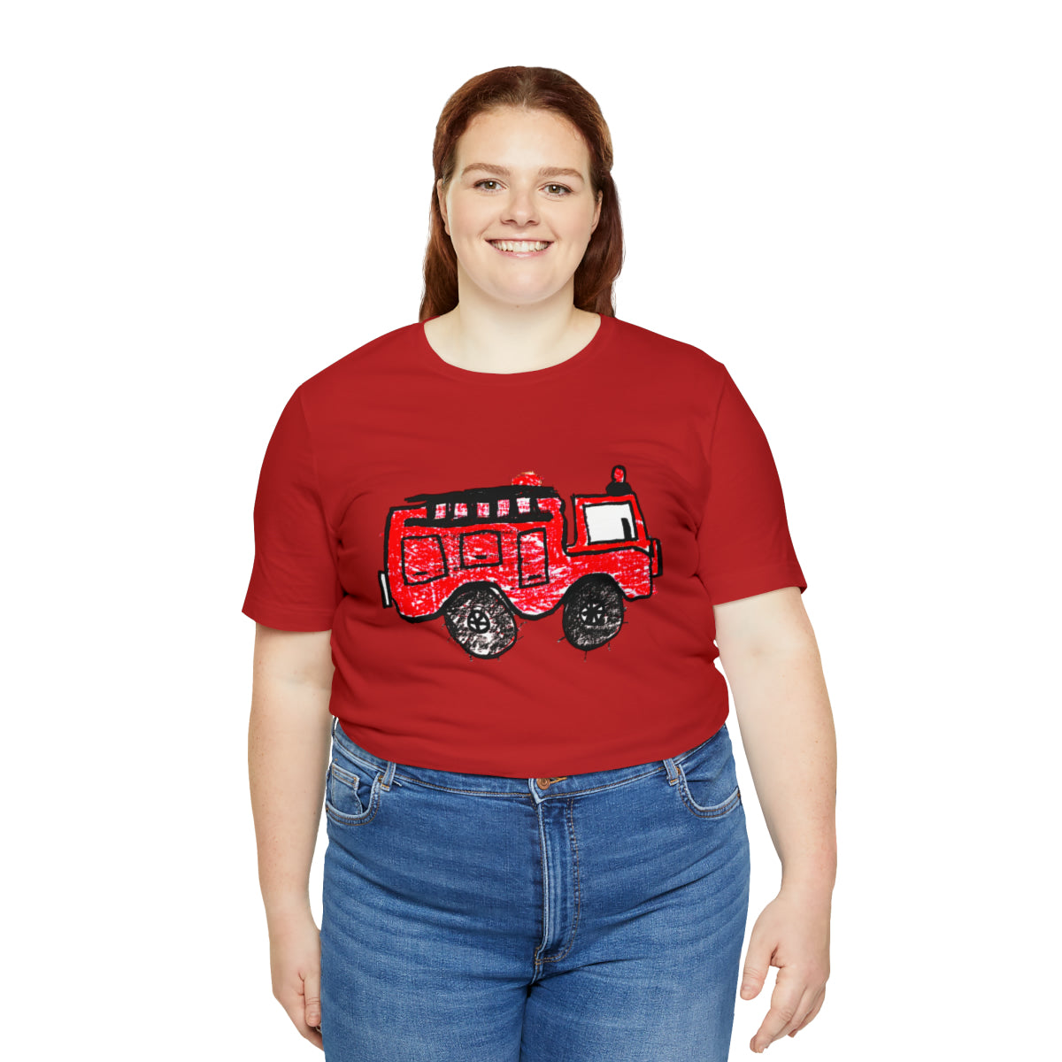 Fire Truck Unisex Jersey Short Sleeve Tee