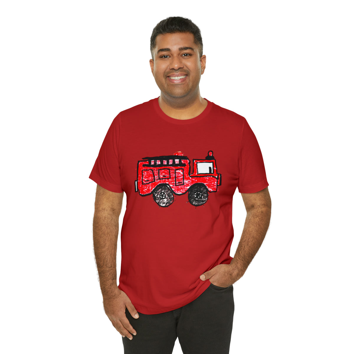 Fire Truck Unisex Jersey Short Sleeve Tee