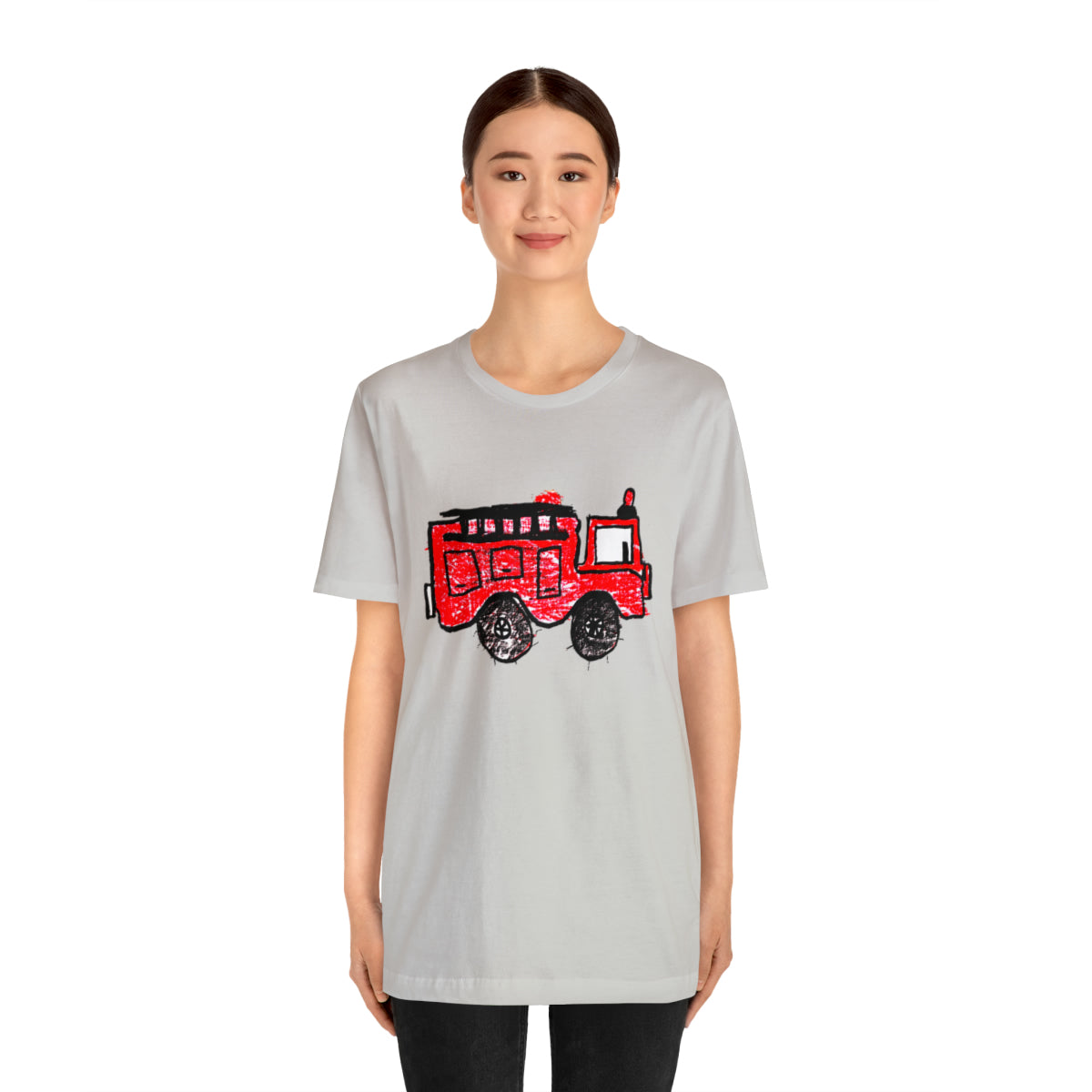 Fire Truck Unisex Jersey Short Sleeve Tee
