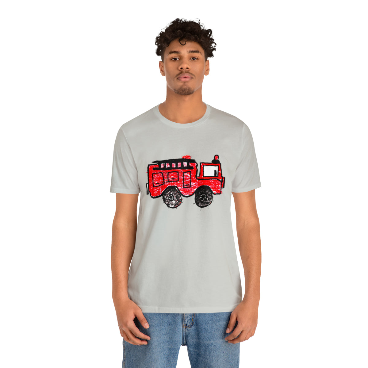 Fire Truck Unisex Jersey Short Sleeve Tee