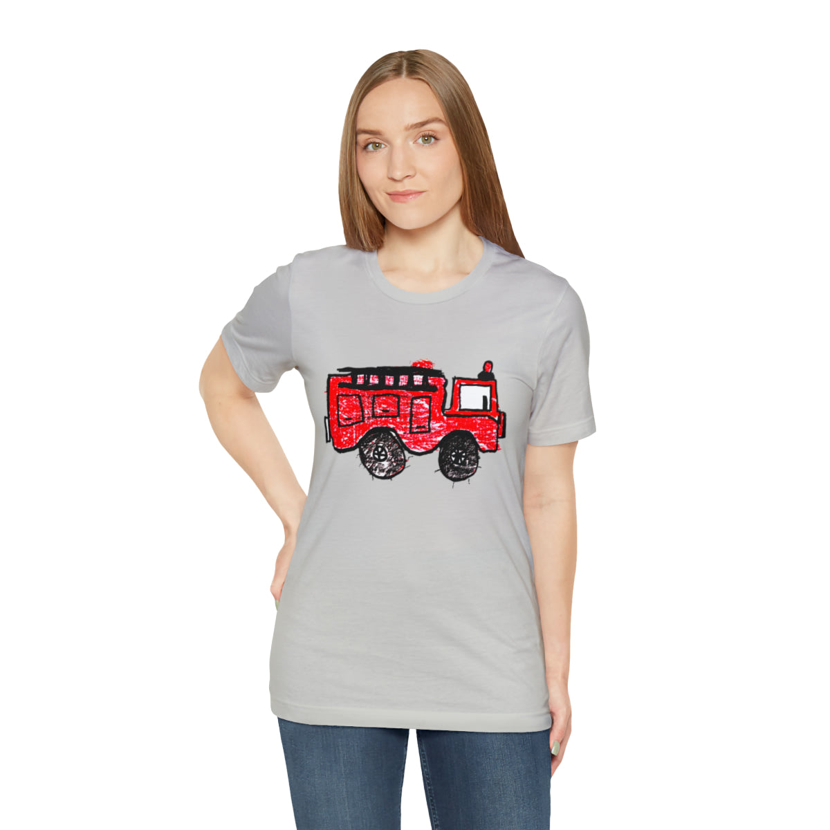 Fire Truck Unisex Jersey Short Sleeve Tee