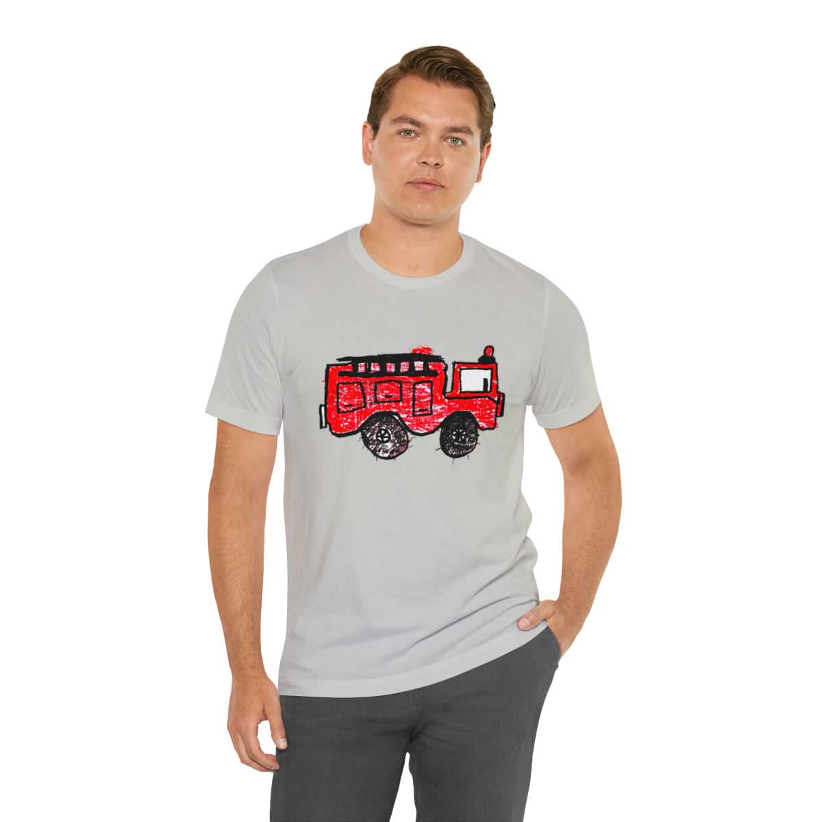 Fire Truck Unisex Jersey Short Sleeve Tee
