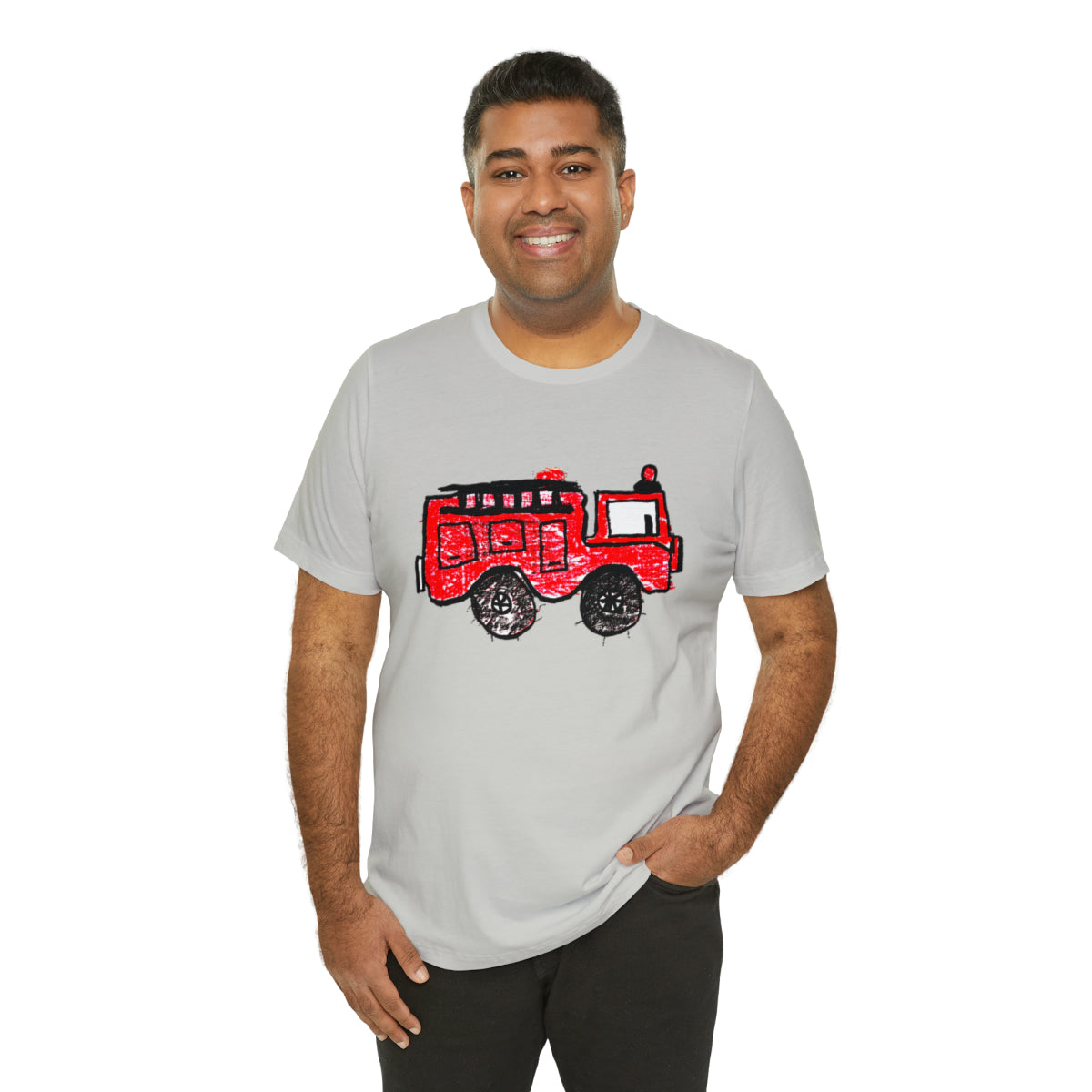 Fire Truck Unisex Jersey Short Sleeve Tee