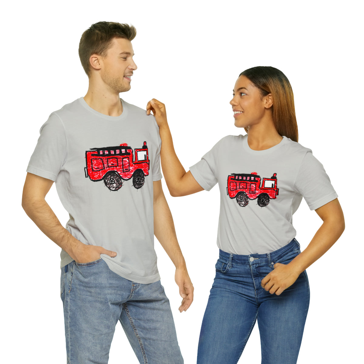 Fire Truck Unisex Jersey Short Sleeve Tee