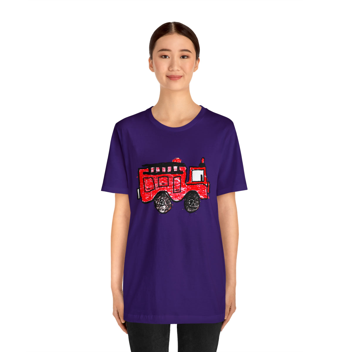 Fire Truck Unisex Jersey Short Sleeve Tee