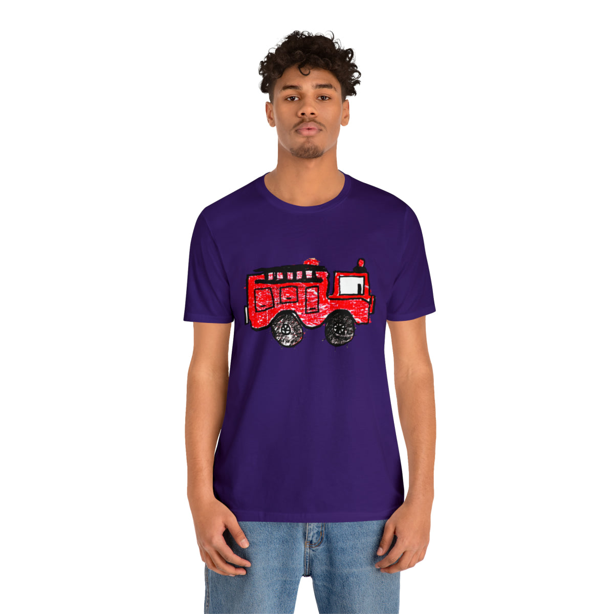 Fire Truck Unisex Jersey Short Sleeve Tee