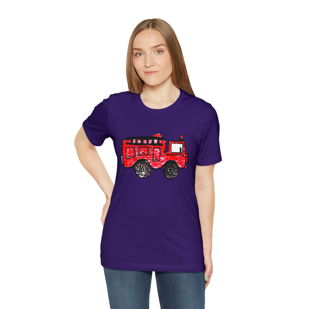 Fire Truck Unisex Jersey Short Sleeve Tee