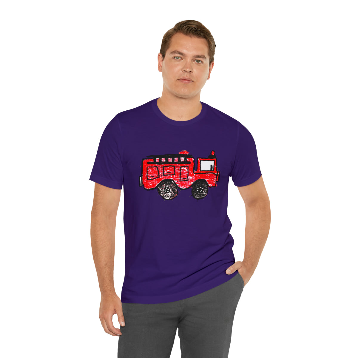 Fire Truck Unisex Jersey Short Sleeve Tee