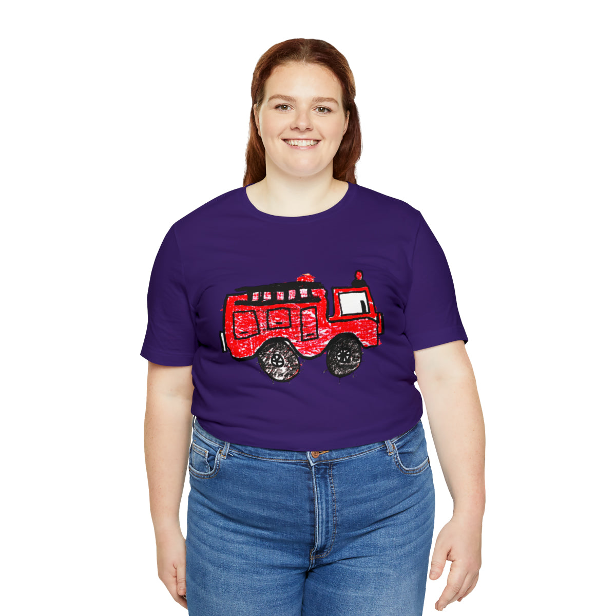 Fire Truck Unisex Jersey Short Sleeve Tee