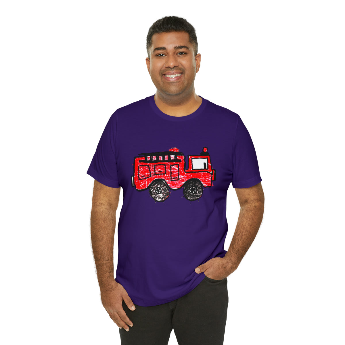 Fire Truck Unisex Jersey Short Sleeve Tee