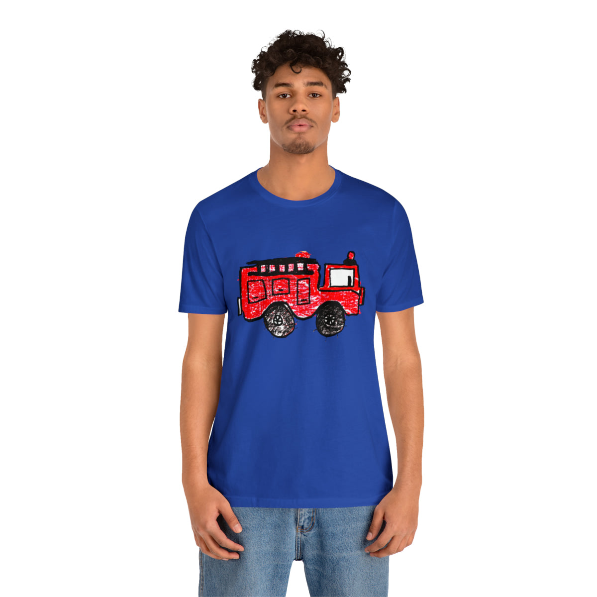 Fire Truck Unisex Jersey Short Sleeve Tee