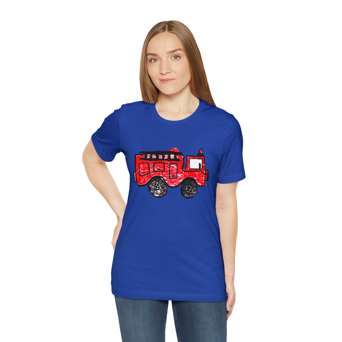Fire Truck Unisex Jersey Short Sleeve Tee