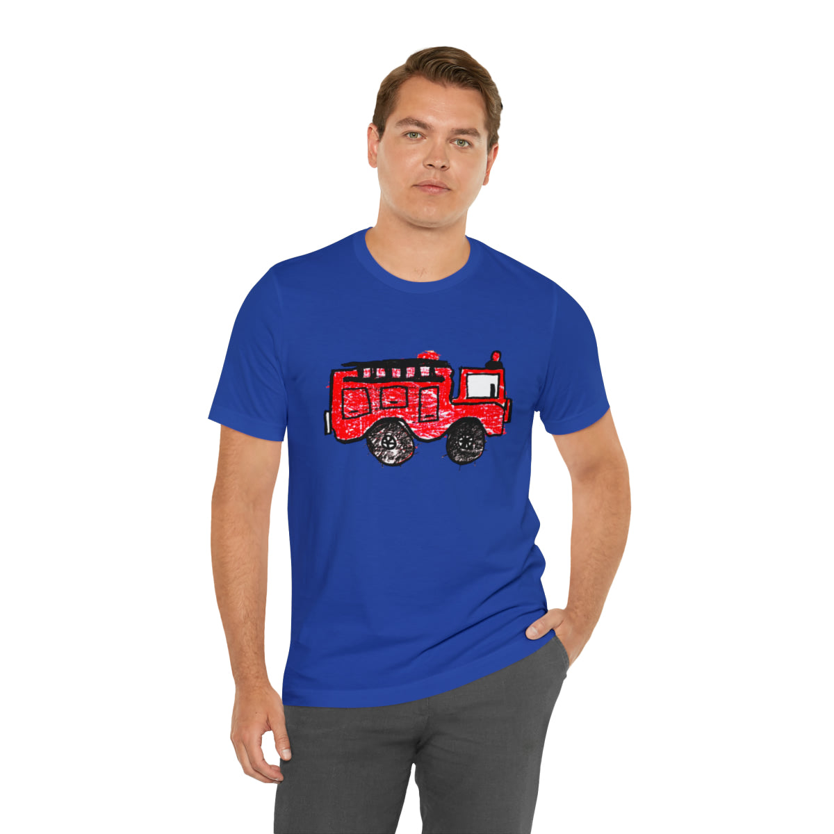 Fire Truck Unisex Jersey Short Sleeve Tee