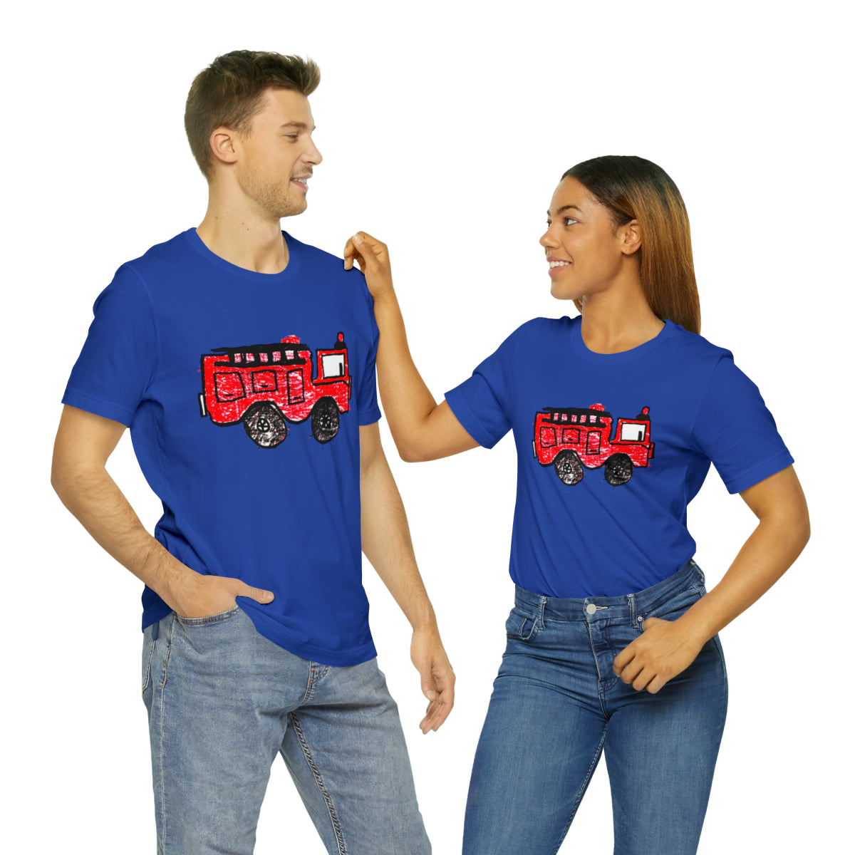 Fire Truck Unisex Jersey Short Sleeve Tee