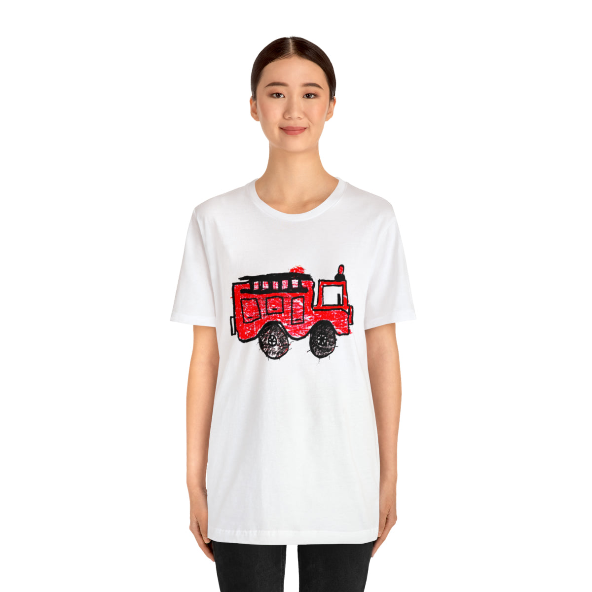 Fire Truck Unisex Jersey Short Sleeve Tee