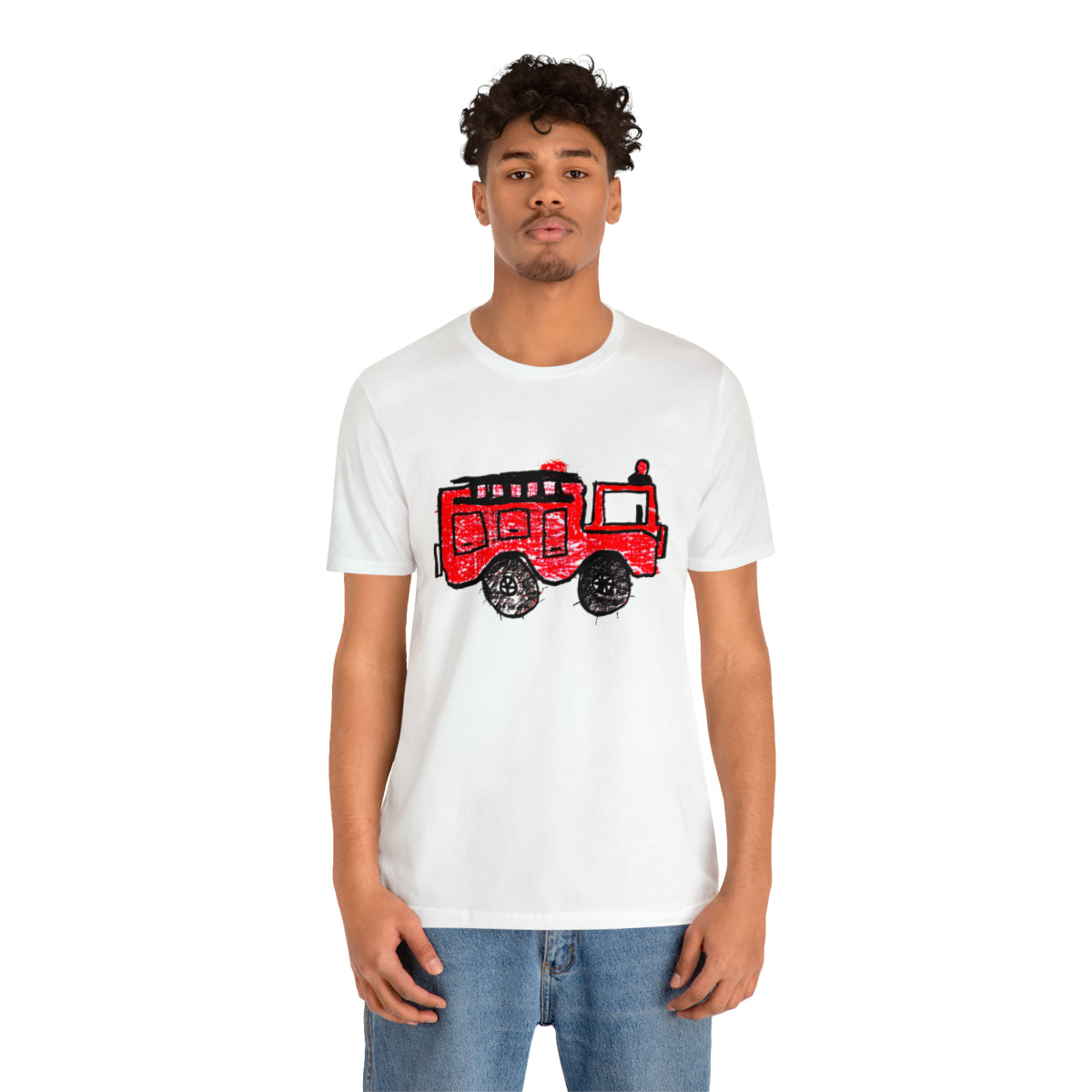Fire Truck Unisex Jersey Short Sleeve Tee